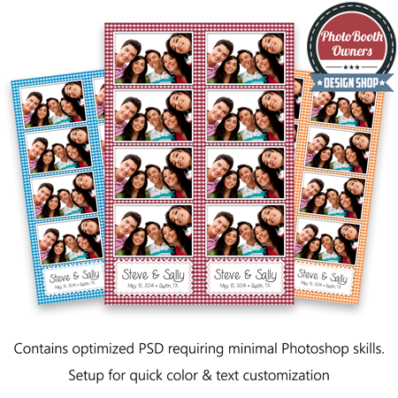 Gingham Photo Strips