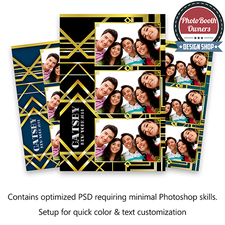 Gatsby portrait photo booth templates