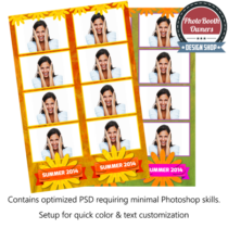 Bold Summer Color Photo Strips