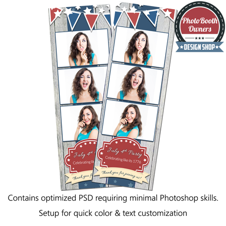 American Celebration 3-up Strips