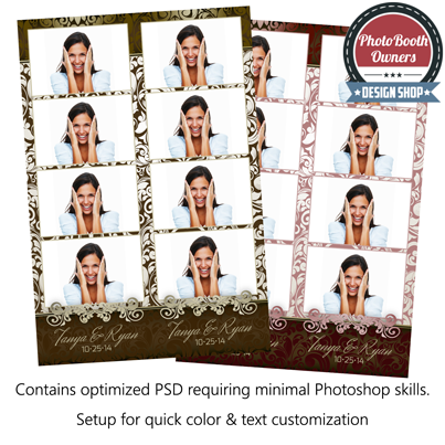 European Scroll Photo Strips