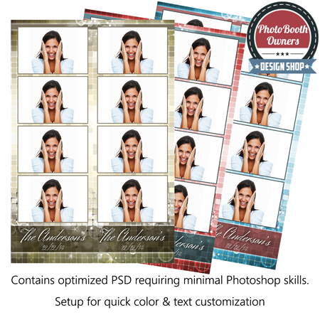 Sparkling Mosaic Photo Strips