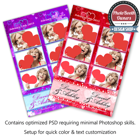 Whispering Hearts Celebration 3-up Strips