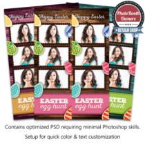 Rustic Easter  3-up Strips