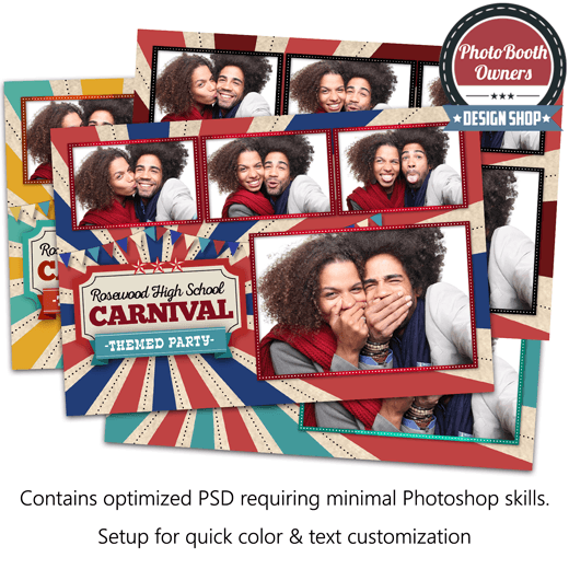 Vintage Carnival Postcard 1 Vintage Carnival Postcard