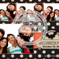 Halloween Polka Dots Postcard