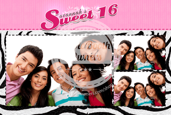 Sweet 16 Stripes Postcard