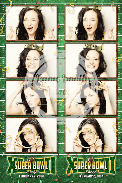 Football Party Photo Strips