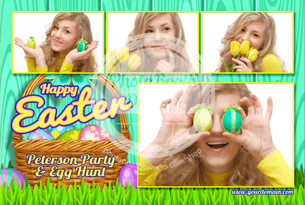 Easter Basket Celebration Postcard