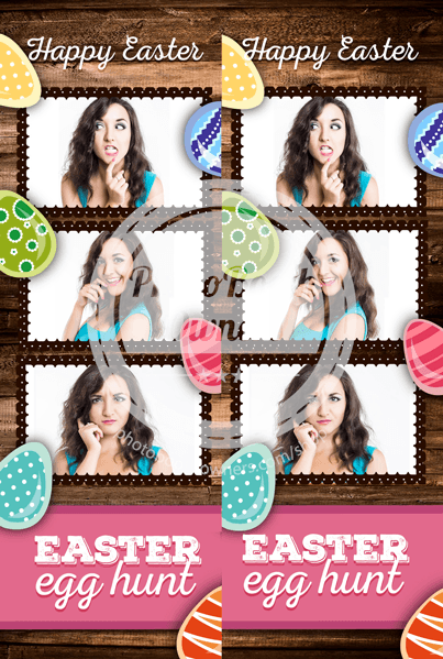 Rustic Easter  3-up Strips