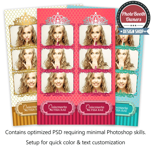 Elegant Princess 3-up Strips