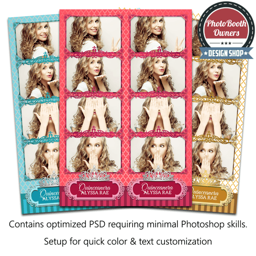 Elegant Princess 4-up Strips