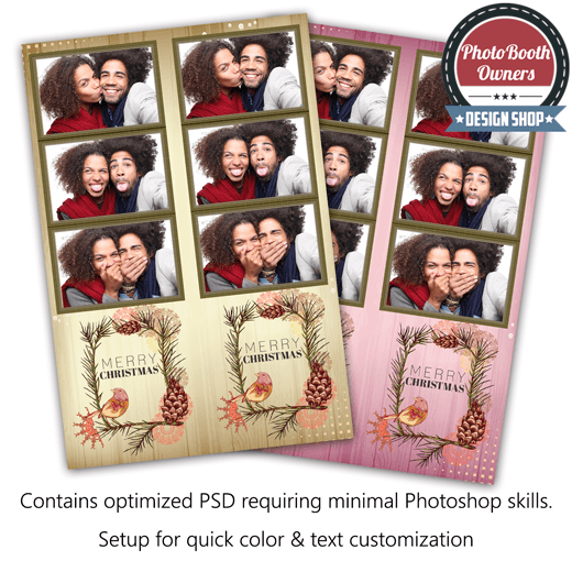 Rustic Holiday 3-up Strips
