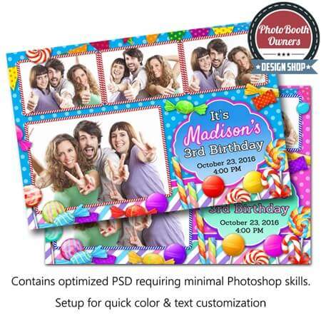 Candy Land Celebration Postcard