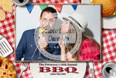Barbeque Picnic Celebration Photo Booth Template