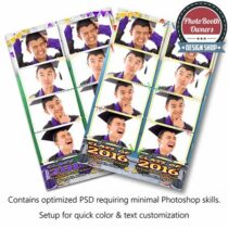 Graduation Time 4-up Strips