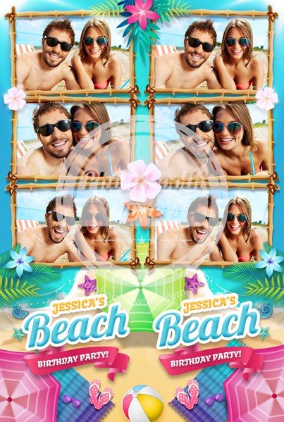 Ultimate Beach Party   3-up Strips