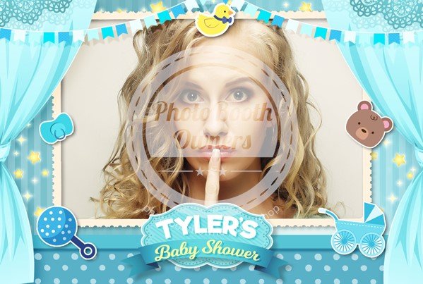 Starry Baby Shower Postcard