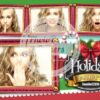 Cheerful Candy Cane Chalkboard Postcard
