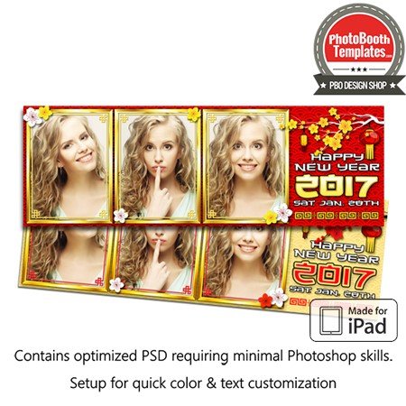 Oriental Celebration Postcard (iPad)