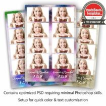 Watercolor Melody 4-up Strips