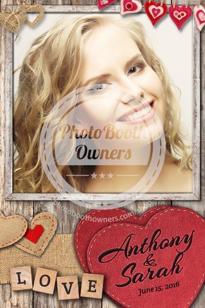 Romantic Rustic Hearts Portrait (iPad)