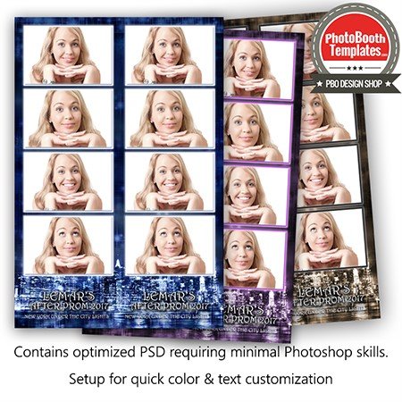 City Lights 4-up Strips
