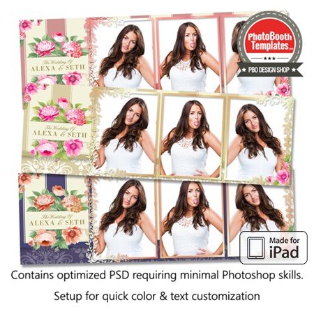 Classy Floral Celebration Postcard (iPad)