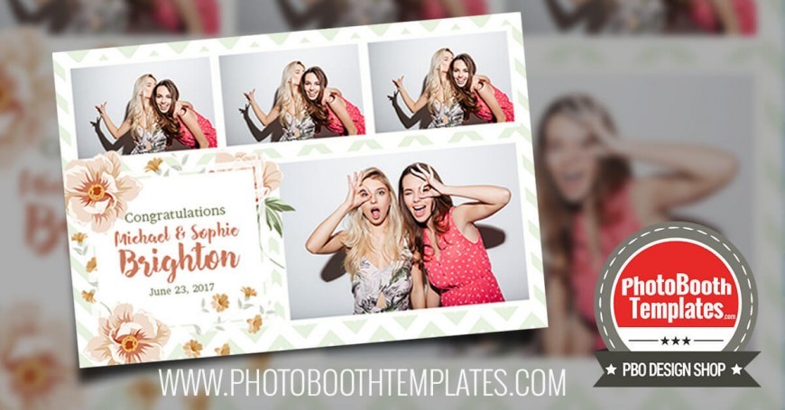 20170607 Gorgeous floral wedding photo booth templates