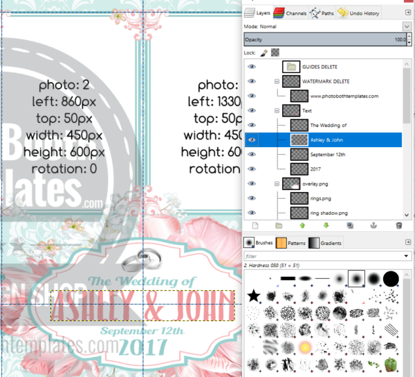 Can I Use GIMP To Edit The PSD Files? Photo Booth Templates No
