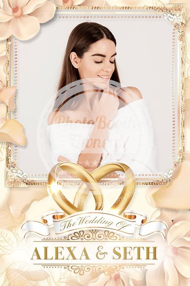 Elegant Wedding Rings Portrait (iPad)