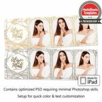 Marbled Elegance Postcard (iPad)