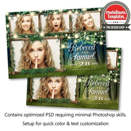 Enchanted Forest Lights Postcard