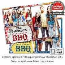 Barbeque Picnic Celebration Postcard (iPad)