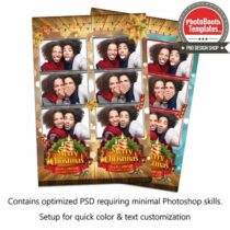 Warm Christmas Celebaration 3-up Strips