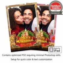 Warm Christmas Celebaration Portrait (iPad)