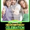 Neon Glow Celebration Portrait (iPad)