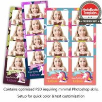 Unicorn Magic 4-up Strips