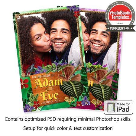 Tropical Wedding Portrait (iPad)