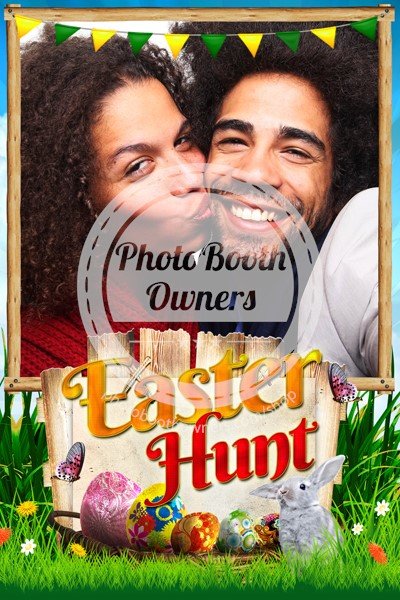 Easter Hunt Party Postcard Portrait (iPad)
