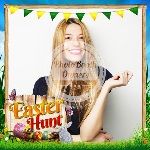 Easter Hunt Party Postcard  (iPad)