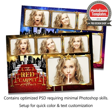 Hollywood Red Carpet Glam Postcard