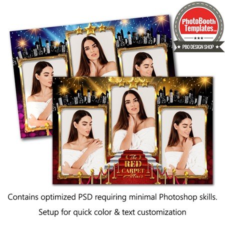 Hollywood Red Carpet Glam Postcard