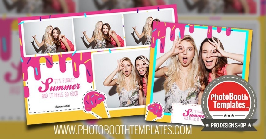 20180418 fun summer themed photo booth templates