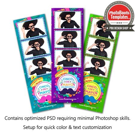 Cinco De Mayo Fiesta 3-up Strips