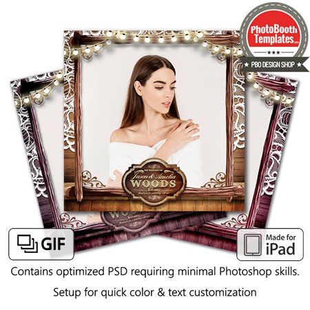 Rustic Wooden Lace Square (iPad)