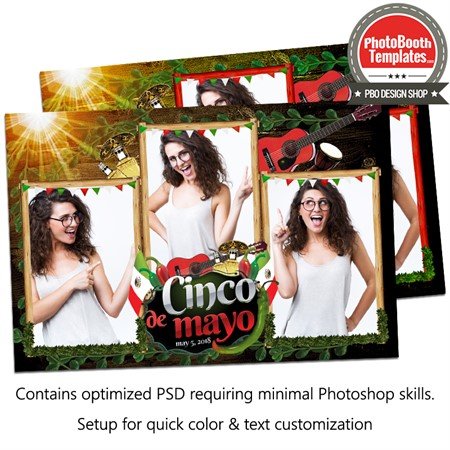 Wooden Cinco de Mayo Postcard