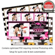 Glitzy Graduation Postcard