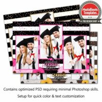 Glitzy Graduation Postcard