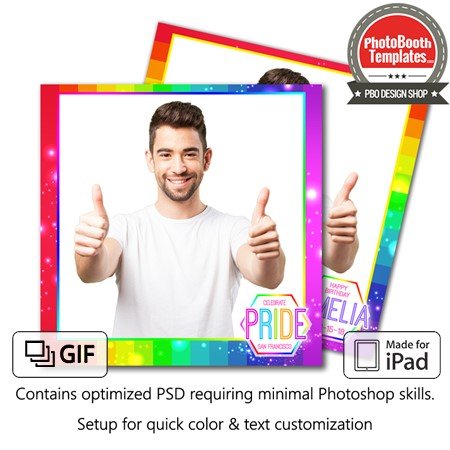 Radiant Rainbow Square (iPad)